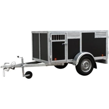 4-Hunde Anhänger - braun